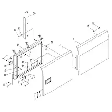 BIG WASHER D12 - Блок «RIGHT SIDE DOOR»  (номер на схеме: 12)