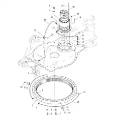 WASHER 20 - Блок «SWING DRIVE SYSTEM»  (номер на схеме: 5)