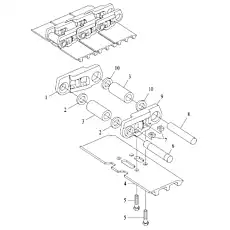 BOLT - Блок «Звено гусеницы»  (номер на схеме: 5)