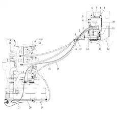 AIR DUCT, FOOT - Блок «Система кондиционирования воздуха»  (номер на схеме: 12)