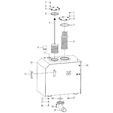 AIR CLEANER - Блок «Гидравлический масляный бак»  (номер на схеме: 9)