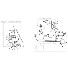 HOSE ASSEMBLY - Блок «PILOT LINES»  (номер на схеме: 9)