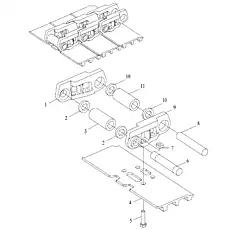BOLT - Блок «Звено гусеницы»  (номер на схеме: 5)