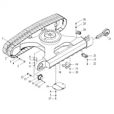 WASHER 24 - Блок «UNDERCARRIAGE ASSEMBLY»  (номер на схеме: 13)