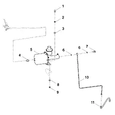 WASHER LG853.08-005 - Блок «AFTERBURNER PUMP PIPELINE ASSEMBLY»  (номер на схеме: 6)