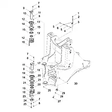 WASHER 16 GB/T93 - Блок «ARTICULATED AND BEARING, FRAME ASSEMBLY»  (номер на схеме: 24)