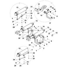 BOOM CYLINDER PLUMBING ASSEMBLY