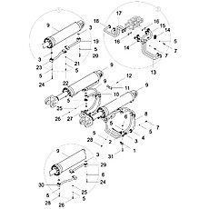 BOOM CYLINDER PLUMBING ASSEMBLY