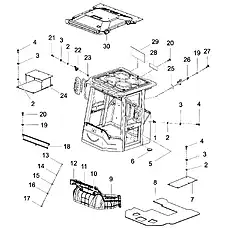 SHADE CDM856DⅠ.12.11 - Блок «CABIN ASSEMBLY»  (номер на схеме: 18)