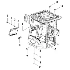 EVAPORATOR COVER LG855BⅣ.12-053 - Блок «CABIN ASSEMBLY»  (номер на схеме: 2)