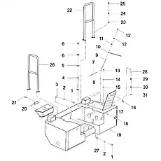 ANGLE IRON ASSEMBLY LG50C.13Ⅳ.07.12 - Блок «COUNTER WEIGHT ASSEMBLY»  (номер на схеме: 10)