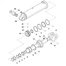 CIRCLIP 171.3×180×1.5 - Блок «CYLINDER Φ180/Φ100»  (номер на схеме: 9)