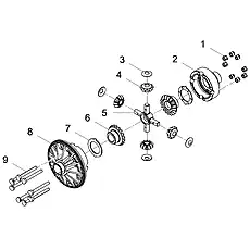 BEVEL GEAR GASKET LG50F.04320D - Блок «DIFFERENTIAL ASSEMBLY»  (номер на схеме: 3)