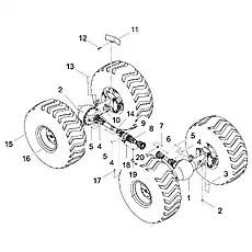 BRAKE DISK COVER GUARD LG863N.04.07 - Блок «DRIVE AXLE SYSTEM»  (номер на схеме: 11)