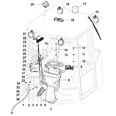 MP3 CDM835EⅤ.15.18 - Блок «ELECTRICITY, CABIN»  (номер на схеме: 20)