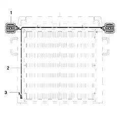 IMPLEMENT LAMP LG50NCU.15.12 - Блок «ELECTRICITY, REAR COVER»  (номер на схеме: 1)