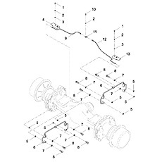 FRONT AXLE PIPE INSTALLATION ASSEMBLY