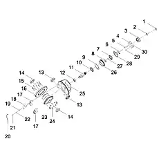 TAPERED ROLLER BEARING 31313 (HIGH END) GB/T276 - Блок «FRONT MAIN REDUCER ASSEMBLY»  (номер на схеме: 7)