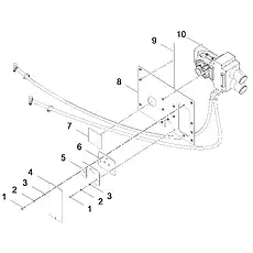 SOUND-ABSORBING SPONGE, HEATER FIXING PLATE LG855NⅠ.15.15.12 - Блок «HEATER ASSEMBLY»  (номер на схеме: 7)