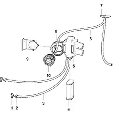 DUCT, WIND GUIDE LG855NⅠ.15.15.04 - Блок «HEATER ASSEMBLY»  (номер на схеме: 9)