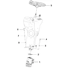 WASHER 12 GB/T93 - Блок «HYDRAULIC STEERING GEAR ASSEMBLY»  (номер на схеме: 7)