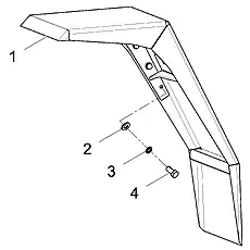 BOLT M12×30 GB/T5783 - Блок «MUD GUARD ASSEMBLY, FRONT, L.H., WITHOUT TRI-ANGLE IRON»  (номер на схеме: 4)