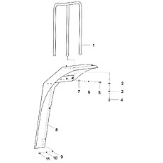 MUDGUARD, L.H. REAR