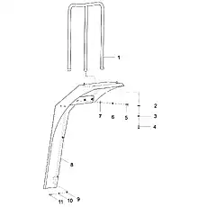 WASHER 10 GB/T97.1 - Блок «MUDGUARD, L.H. REAR»  (номер на схеме: 9)