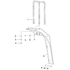 MUDGUARD, R.H. REAR