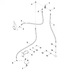 HOSE ASSEMBLY 20711-16T×1W05×1400 - Блок «PARKING BRAKE SYSTEM»  (номер на схеме: 3)