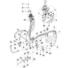 TRANTITION CONNECTOR L1DH-16-14 - Блок «PILOT CONTROL ASSEMBLY»  (номер на схеме: 1)