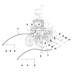 BOLT M8×25 GB/T5783 - Блок «PLUMBING ASSEMBLY»  (номер на схеме: 11)