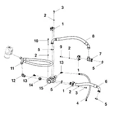 WASHER 10 GB/T93 - Блок «PRIORITY VALVE PLUMBING ASSEMBLY»  (номер на схеме: 2)