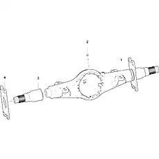 AXLE HOUSING LGQ865AL.01-001 - Блок «REAR AXLE HOUSING WELDING»  (номер на схеме: 2)