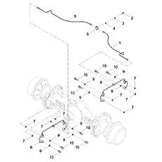 PIPE ASSEMBLY LG853.08.14 - Блок «REAR AXLE PIPE ASSEMBLY»  (номер на схеме: 1)