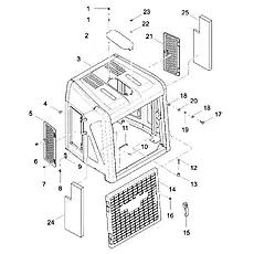 SUPPORTING ROD LG833BG.13Ⅸ.06-001 - Блок «REAR HOOD ASSEMBLY»  (номер на схеме: 11)