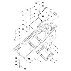 SWING SPAN FIXING ASSEMBLY, REAR FRAME