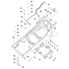 SWING SPAN FIXING ASSEMBLY, REAR FRAME