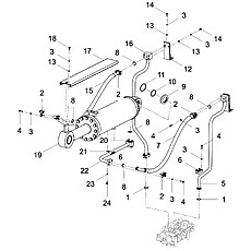 TILT CYLINDER PLUMBING ASSEMBLY