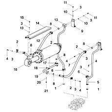 TILT CYLINDER PLUMBING ASSEMBLY