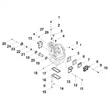 WASHER 33 JB/T982 - Блок «TRANSMISSION ASSEMBLY»  (номер на схеме: 2)