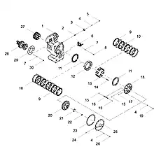 OIL SEAL LG853.03.01.01-002 - Блок «TRANSMISSION ASSEMBLY»  (номер на схеме: 22)