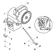 WASHER 8 GB/T93 - Блок «TRANSMISSION SYSTEM»  (номер на схеме: 7)