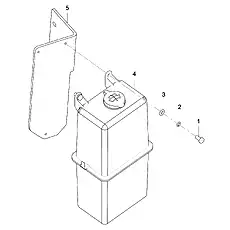 FIXING BRACKET, WASHER CDM863.15-001 - Блок «WASHER ASSEMBLY»  (номер на схеме: 5)