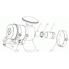 BOLT M8X18 Q150B0818 - Блок «Воздушный фильтр в сборе D7019-1109000/06»  (номер на схеме: 8)