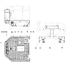 Lock nut GB889.1-M20EpZn-8 - Блок «Аксессуары кабины»  (номер на схеме: 3)