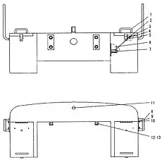 Hand rail - Блок «Противовес»  (номер на схеме: 8)