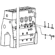 Washer Q40308 01177981 - Блок «Крепление картера двигателя»  (номер на схеме: 4)