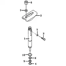 Injector 13053066 - Блок «Топливная форсунка в сборе»  (номер на схеме: 1)