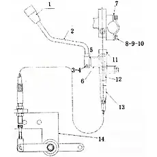 Gear rack LGHD9330011 - Блок «Узел переключения передач»  (номер на схеме: 12)